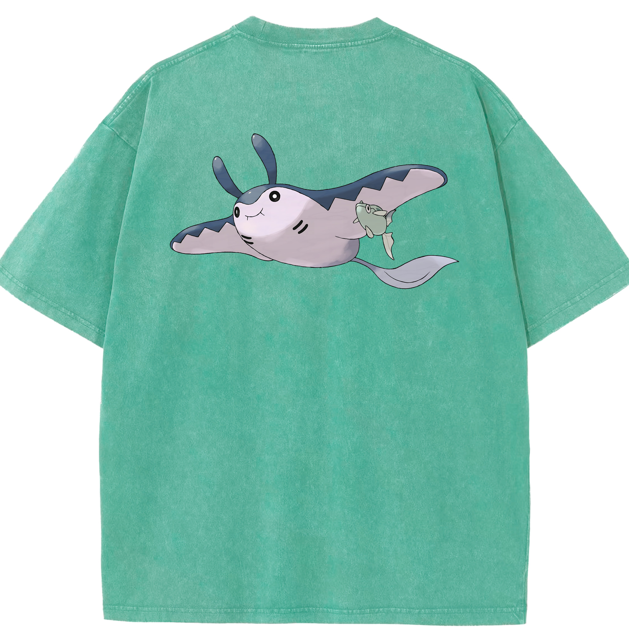 （画像用） ポケットモンスター Pokémon 綿100% ヴィンテージ風 半袖Tシャツ（背面プリント）